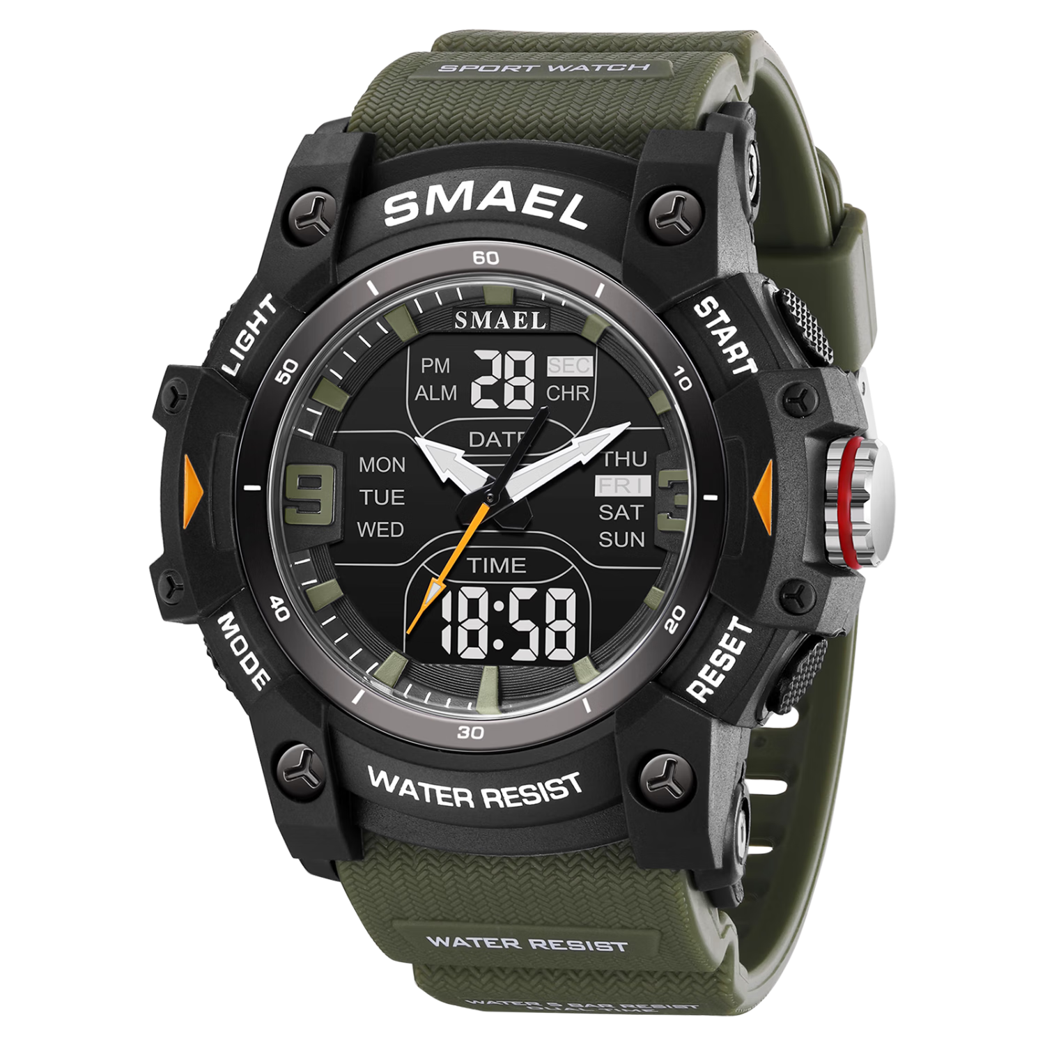GEORGCOUNT Men's Mechanical Sports Watch for Teenagers, Multifunctional Electronic Alarm Clock for High School and Middle School Boys