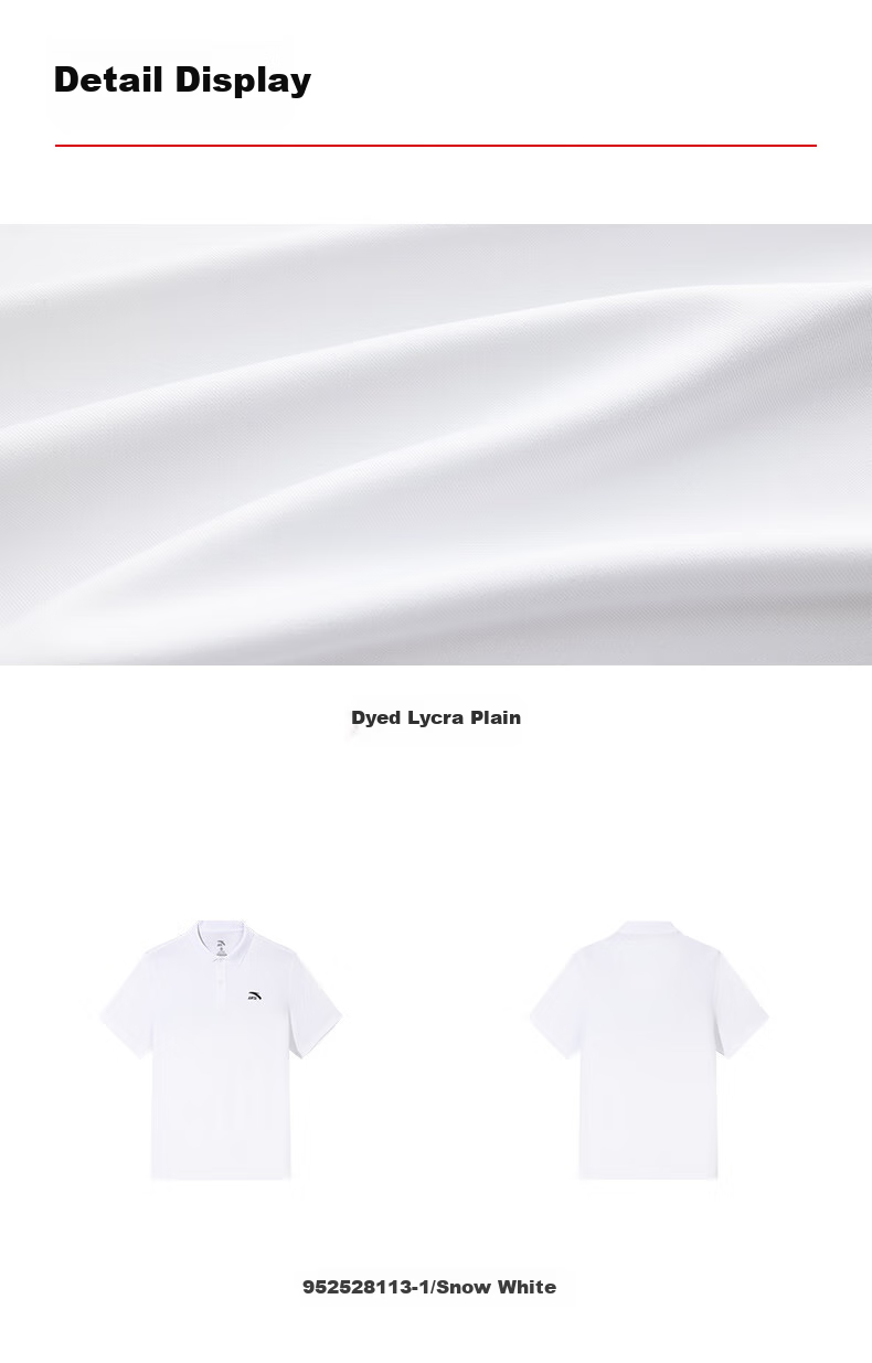 Anta Xingdong Polo | Casual Collared Short Sleeve Men's Summer Quick-Dry Business Commuter Colorful Polo Shirt Top 22