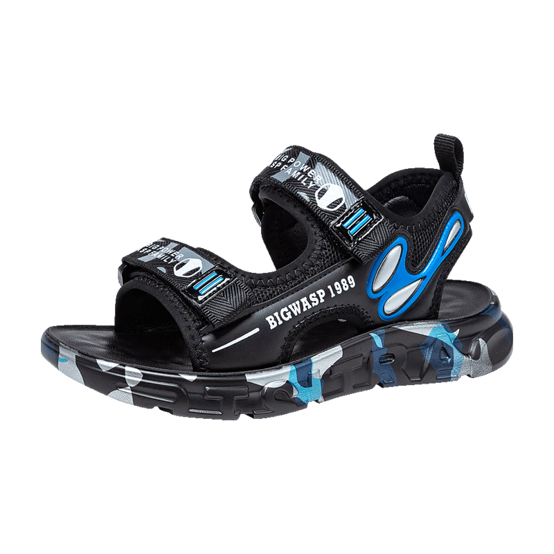 Bumblebee Kids Shoes Summer Soft Sole Non-Slip Black Blue D331237898 Size 27 for Older Children