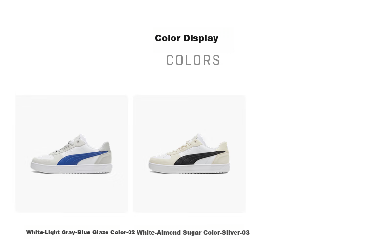 PUMA Versatile Casual White Sneakers for Men And Women, New Summer Skateboard Shoes, Sports Shoes CAVEN 395080 38 9