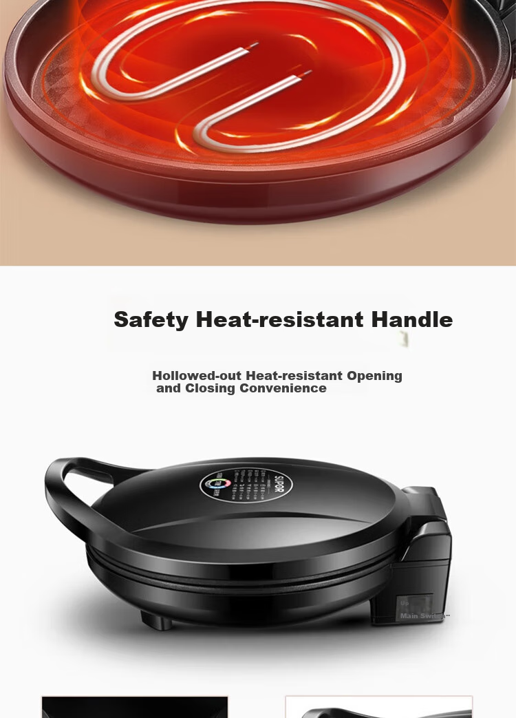SUPOR Electric Griddle, Home Pancake Maker, Crepe Pan, Grill And Flatbread Machine, 26mm Deep, Breakfast Machine, Antibacterial Baking Tray, JJ30AQ648 9