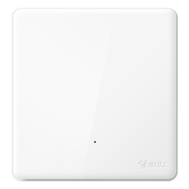 BULL Wireless Remote Control Switch Panel, Single-Pole Switch, Smart Switch with Adhesive, Q134 White Adhesive
