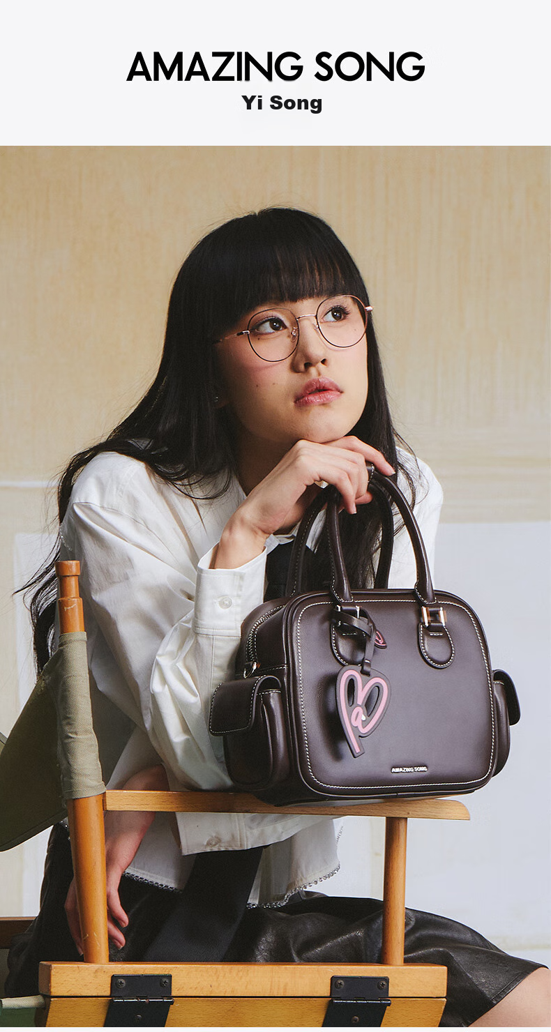 AMAZING SONG Women's Handbag, Toast Bag Medium Size, Cowhide Shoulder Crossbody Bag, High-End Niche Commuter Practical Ins Style Tote Bag Gift 1