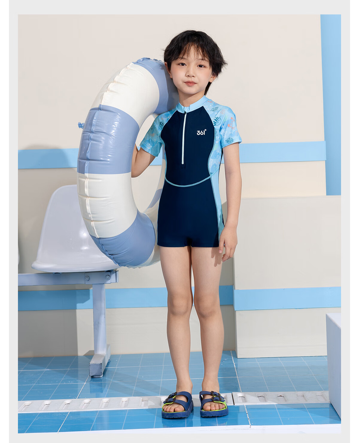 361° Children's Swimsuit One-Piece Square Leg for Girls, Professional Training Swimwear for Toddlers And Older Kids 20