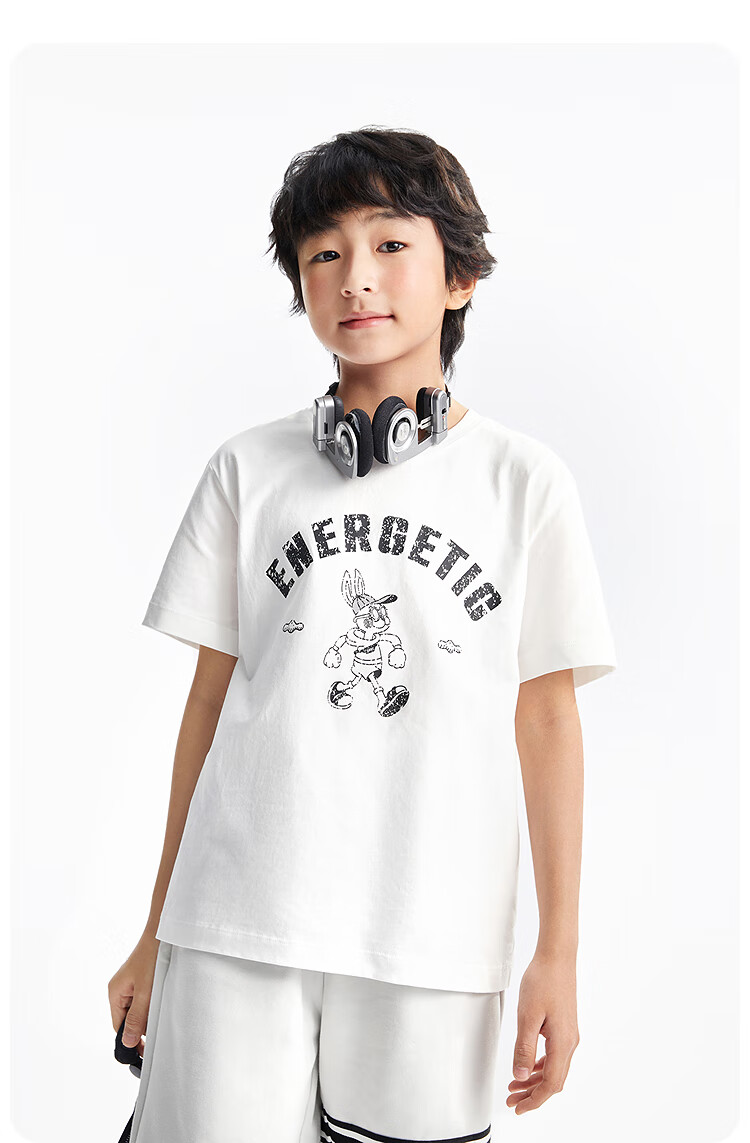 Annil Children's Clothing, Boys And Girls Round Neck Short Sleeve T-Shirt, 2025 Summer New Style, Pure Cotton, Sports Casual, Quick-Drying, Breathable 6
