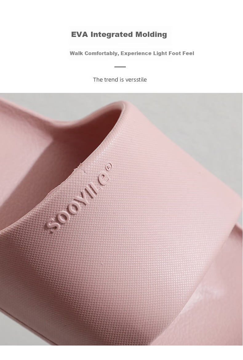 GUOLUOFEI Squishy Slippers for Men And Women, Summer Non-Slip Large Size Bathroom Shower Thick-Soled Sandals, Khaki, Size 40-41 6