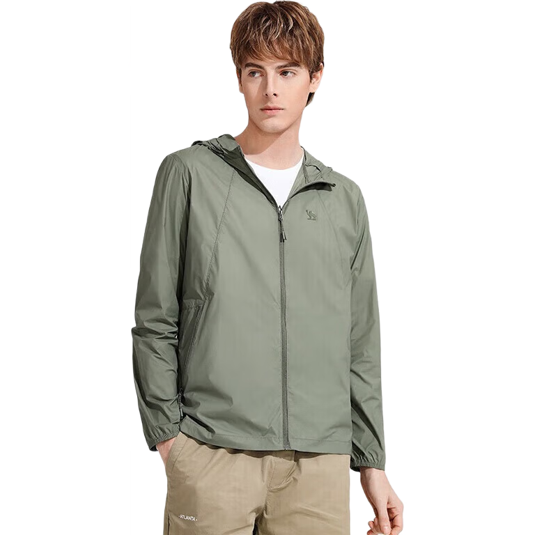 CAMEL Xiaoguangxin Sun Protection Jacket for Men, Outdoor Sun-Protecting Hooded Cool Fashion Casual Sun Protection Coat A012252006A