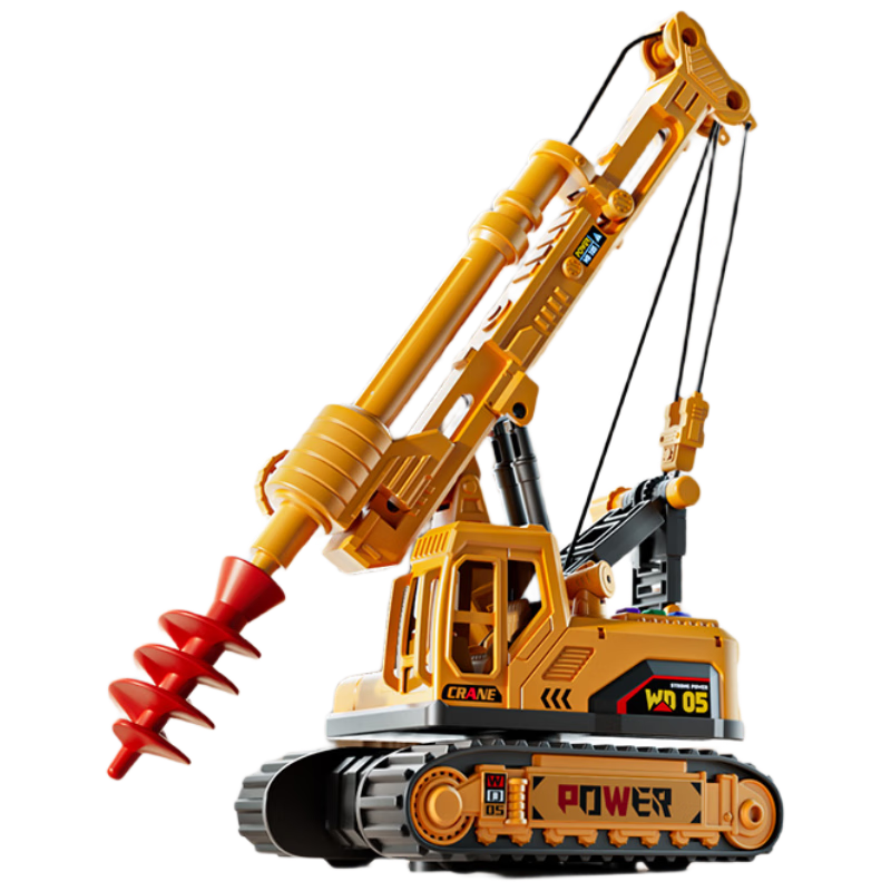 Mabao Twin Pile Driver Children's Toy Spiral Drill Earth Hole Excavator Large Model for Boys Age 3-6 2-Pack