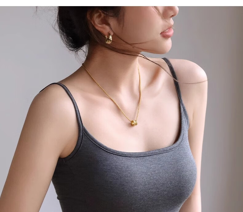 Woodpecker Comic Print Chest Padded Sleeveless Tank Top for Women Summer 2025 New Inner Wear Dark Heather Gray L 30