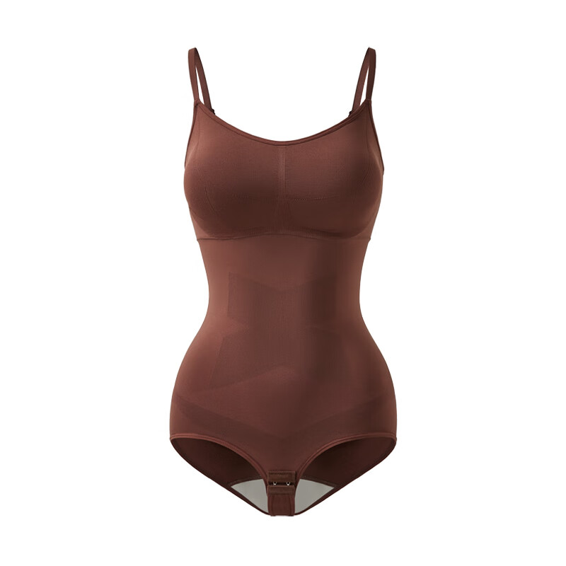 Curvilism Cloud Triangle Shaping Bodysuit Autumn Winter Slimming Tummy Control Hip Lift Waist Cincher Brown M