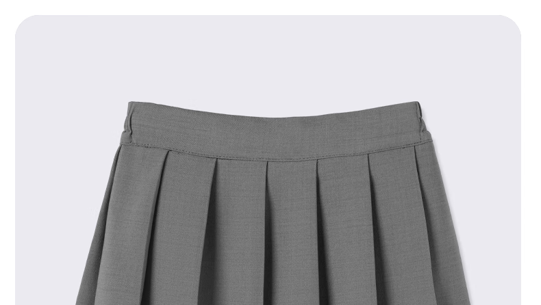 Luomeng Girls' Pleated Skirt, Children's Half Skirt, School Uniform, for Older Children And Elementary Students, Preppy Style Short Skirt, Navy Blue, Size 120 20