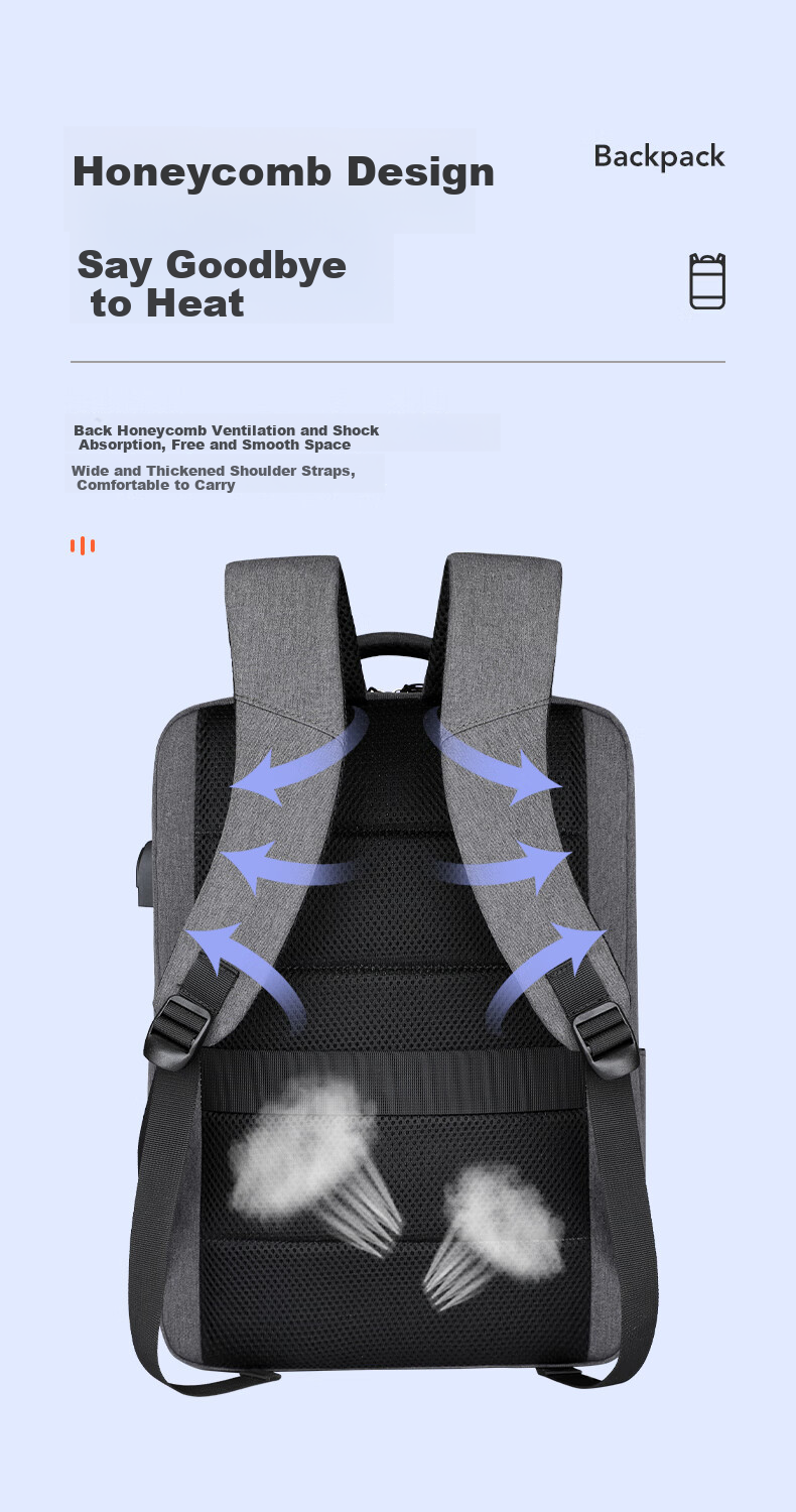 BRINCH Laptop Backpack 14/16 Inch Business Travel Backpack Compatible with Apple And Huawei Laptops 7
