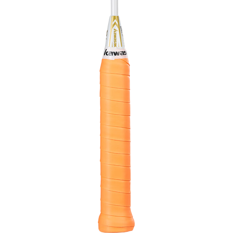 KAWASAKI Badminton Grip Tape, Soft And Elastic, Sticky, Shock-Absorbing, Non-Slip, Sweat-Absorbing, Ultra-Soft 001, Orange-Red (Pack of 10)