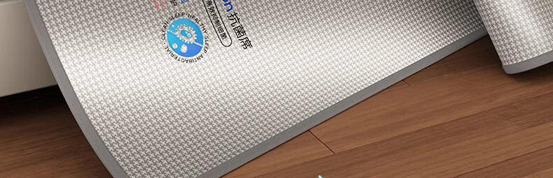 AVIVI Class A Ice Silk Cooling Mat Bed Cover Single Piece Summer Bed Cover Ice Silk Mat Protective Cover 1.8m Ice Cream Light Gray 1