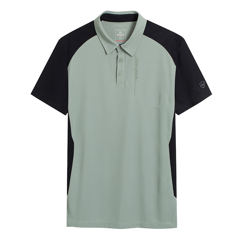 NORTHLAND COOLMAX Quick-Dry Sun Protection Polo Shirt, Outdoor Breathable Antibacterial Elastic Collar Short-Sleeve T-Shirt for Me