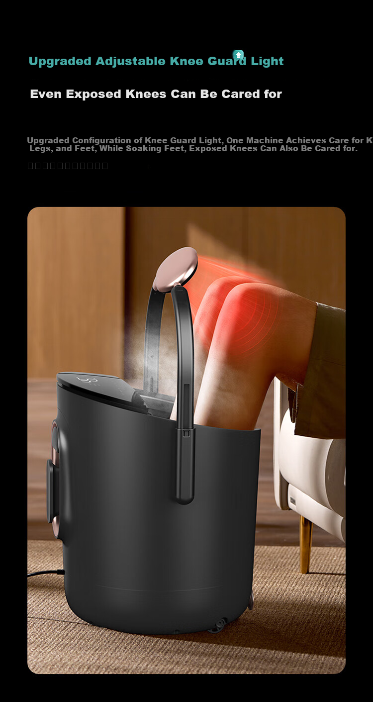 PHILIPS Foot Soaking Bucket, Knee-Warming Foot Bath Basin, Smart Constant Temperature Heating Foot Washing Basin, Sterilizing Fully Automatic Massage Over Calf High Deep Bucket 5310F Birthday Gift for Elders 3