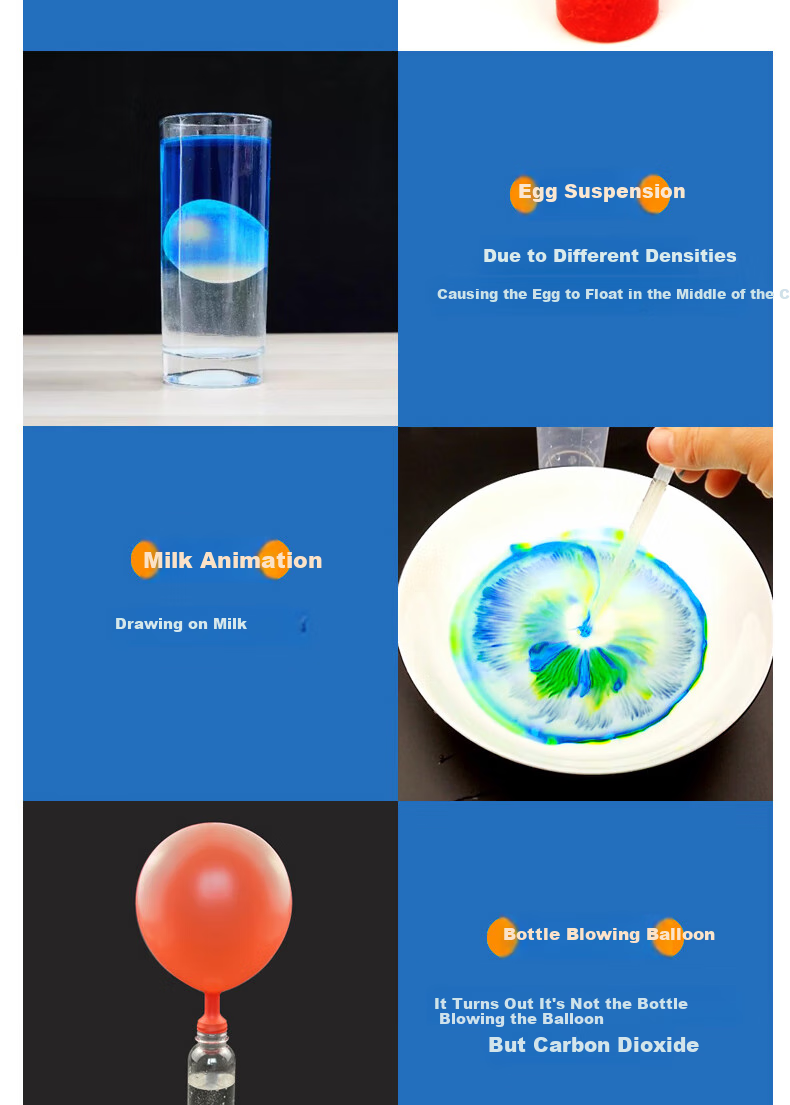Jiabolan Children's Science Experiment Kit, 288 Scientific Experiments, Educational Toys for Kids Aged 4-15, Birthday Gift 16