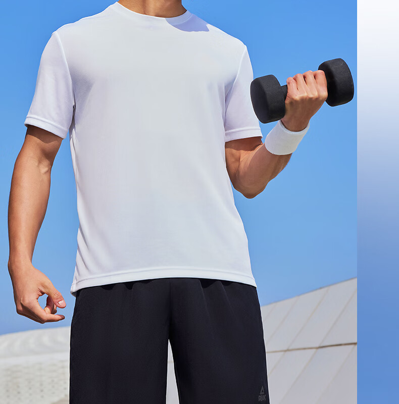 Peak Quick-Dry Men's Sports Set Summer Running Casual Breathable Badminton Two-Piece Short Sleeve and Shorts DF152007 95
