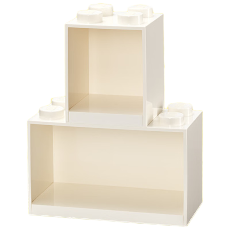 LEGO® Classic Bookshelf/Storage Cabinet Set Building Block Organizer Birthday Gift White