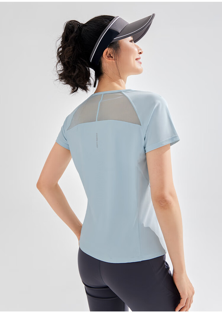 Pioneer Camp Women's Quick-Dry T-Shirt Summer New Breathable Sports Quick-Dry Outdoor Fitness Running Crew Neck Short Sleeve Top 12