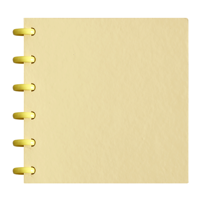 Faramon Notebook, Square Mushroom Clasp, Nepal Handmade Notebook, Loose-Leaf Notebook, Aesthetically Pleasing Journal, Soft And Skin-Friendly Diary, Office Meeting Record Book, Diary, Yellow