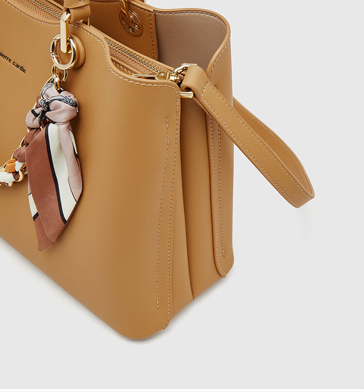Pierre Cardin Women's Handbag, Tote Bag, Shoulder Bag, Crossbody Bag, Commuter Bag, Mom Bag, Holiday And Birthday Gift, Brown, with Free Gift Box 11