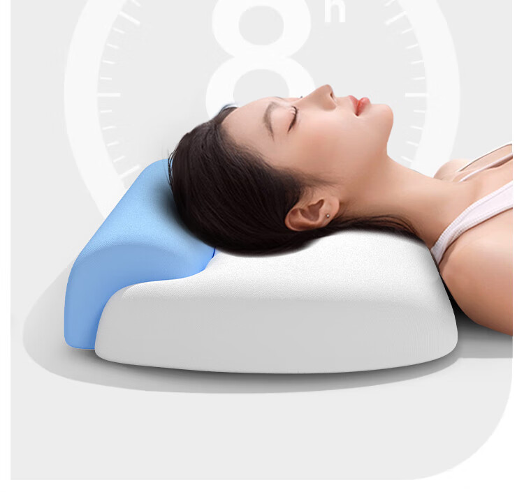 Mixiaoshu Pillow, Cervical Support Pillow, Sleep Aid for Cervical Spondylosis, Deep Sleeping Memory Foam Pillow, Neck Care, Summer Side Sleeping Pillow Core 12