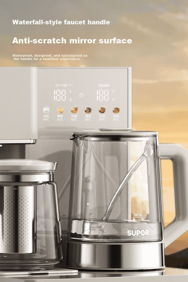 SUPOR Dust-Free Water Dispenser Tea Bar Machine, High-End Living Room New Water Dispenser, Remote Control Smart Bottom-Loading Anti-Overflow Tea Bar Cabinet Integrated Household Kettle SW-CBJ70 3