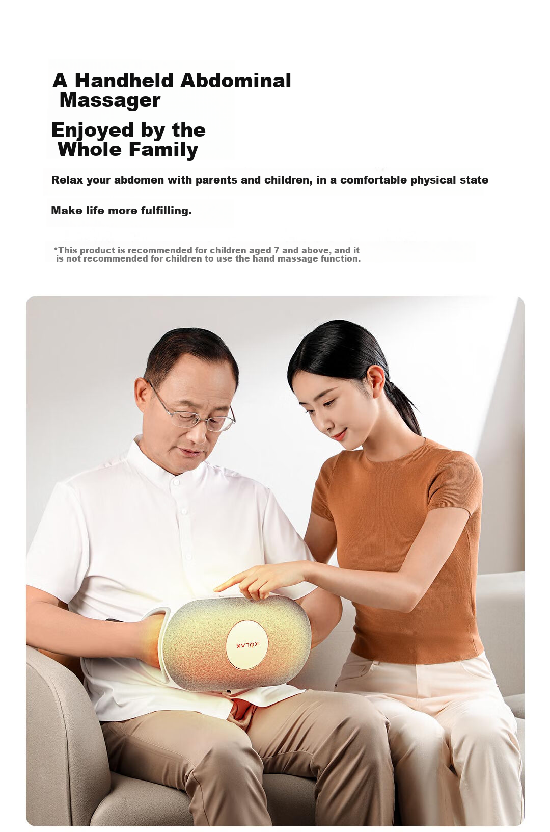 KCOTSON Graphene Multifunctional Hand And Abdomen Massager, Hand Care Massage Device, Electric Heated Warm Birthday Gift, New Year Present for Girlfriend, Valentine's Day Gift for Me 24