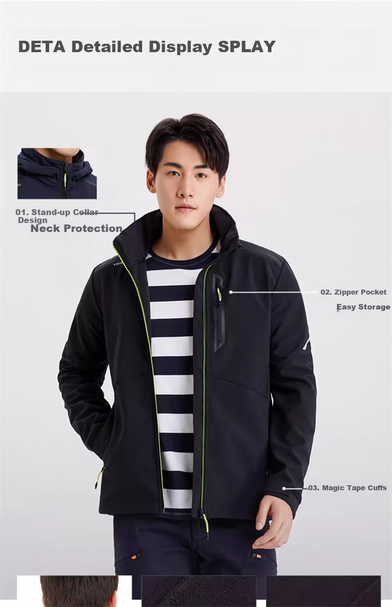 DECATHLON Soft Shell Jacket for Men And Women, Warm Autumn And Winter Outdoor Water-Repellent Sailing Jacket 5206203 13