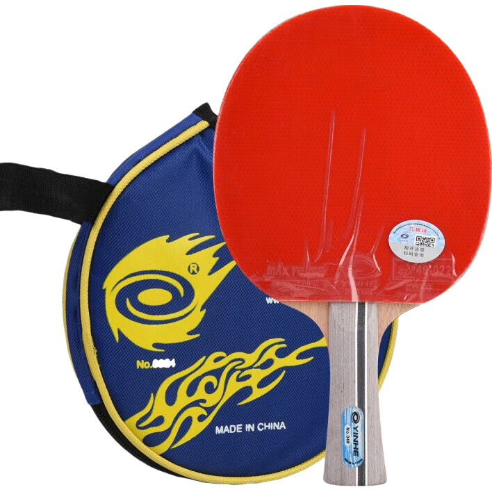 YINHE Table Tennis Racket, Penhold Grip, 4-Star Rating, 04 Ping Pong Racket, Double-Sided Reverse Rubber, Offensive Type