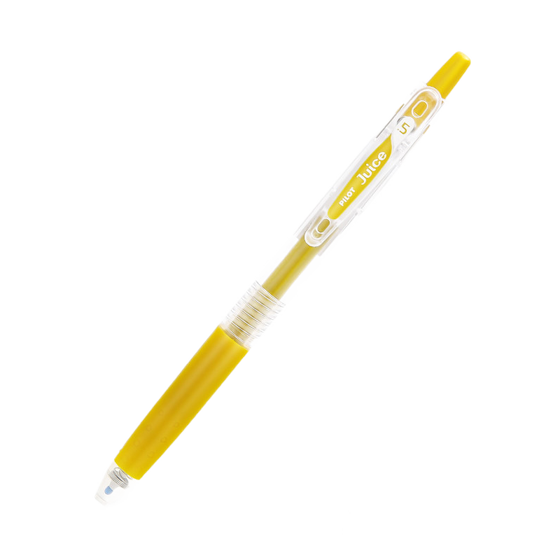 PILOT JUICE Gel Pen, Colorful Neutral Pen, 0.5mm Signature Pen, Retractable Ink Pen, Stationery, Student Planner Pen, High Aesthetic Value, Gold LJU-10EF