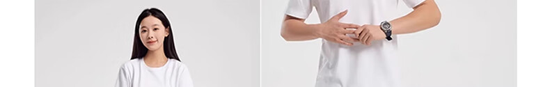 MiiOW Pure Cotton Short Sleeve Men’s T-Shirt [7A Antibacterial Six Protection] Couple’s Pure White T-Shirt Spring Summer Women’s All Cotton Base Shirt 14