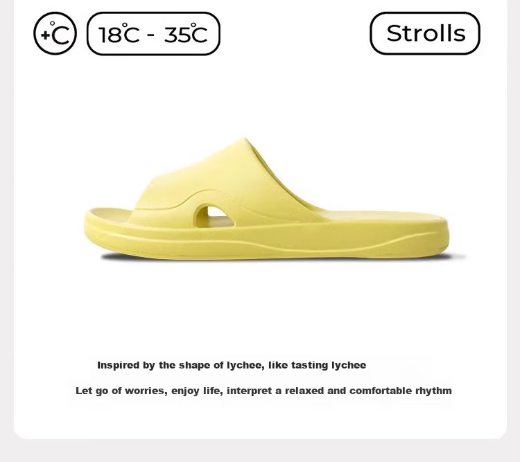 GUOLUOFEI Home Slippers, High-End Feel, Summer Indoor Non-Slip Bathroom Shower Sandals for Women, Coffee Color, Size 43-44 3