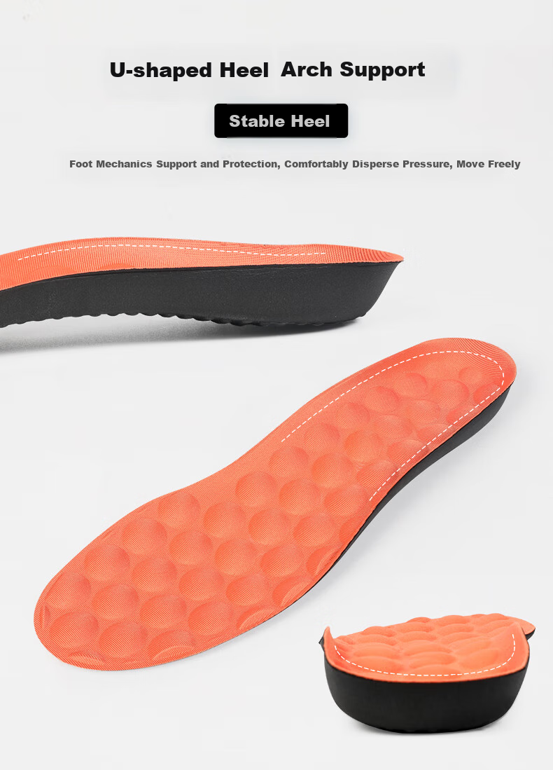 Eleft Sports Insoles with 3D Foot Massage And Arch Support, Breathable Sweat-Absorbing And Odor-Resistant Insoles for Men And Women, Cool Blue 4