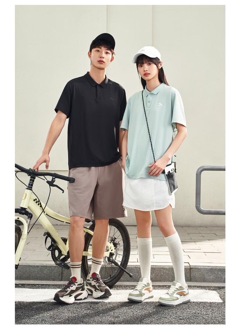 Anta Xingdong Polo | Casual Collared Short Sleeve Men's Summer Quick-Dry Business Commuter Colorful Polo Shirt Top 2
