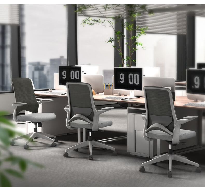 AURORA CELT Dolphin Computer Chair, Office Chair, Simple Mid-Back Adjustable Seat Chair with Flip-Up Armrests And Reversible Backrest 11