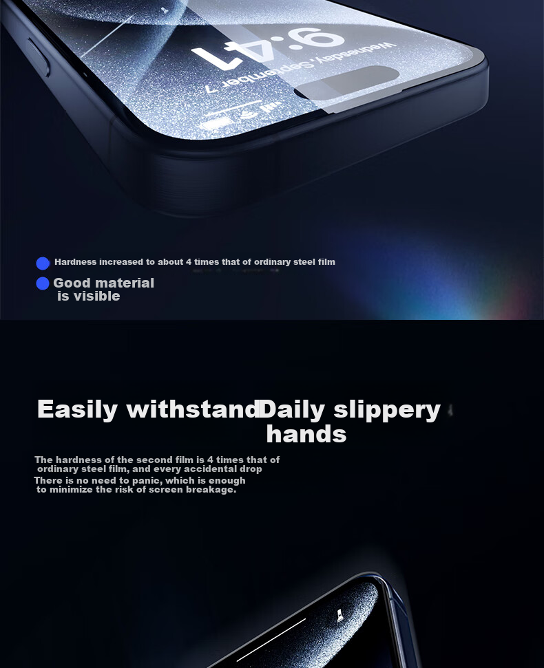 ALittleFlower [Over 90K Sold Online] Tempered Glass Screen Protector for IPhone 16 Plus, High Definition Anti-Dust Protective Film with Anti-Fingerprint Coating for IPhone 16 Plus 7
