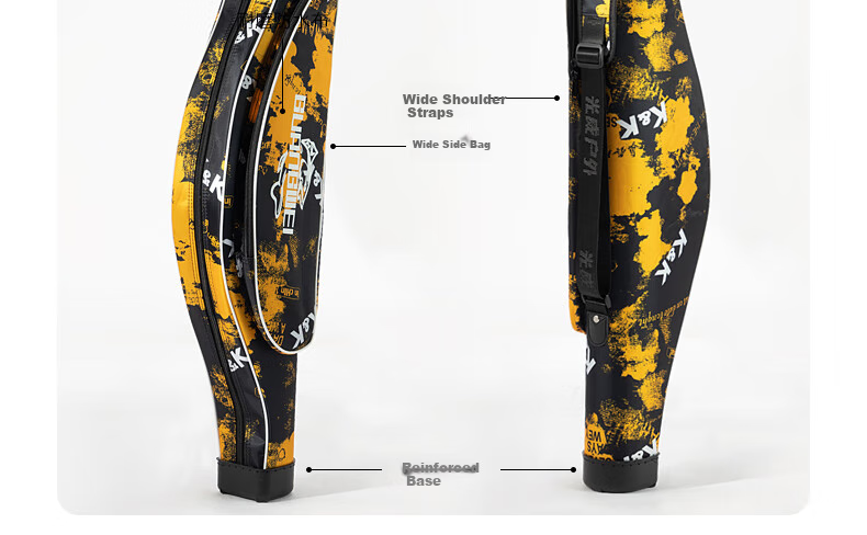 GW Fishing Tackle Bag, Water Color Liangchen Rod Bag, 1.3 Meters Single-Layer Large Belly Bag, Sea Rod Bag, Rock Fishing Rod Bag, Lure Bag, Fishing Tackle Accessories, Angling Equipment 10