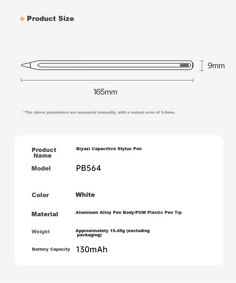 BIAZE IPad Stylus Second Generation Compatible with IPad11/Pro/Air/Mini Apple Tablets Universal 2026 Strong Magnetic Attachment Alternative to Apple Pencil Pro 9