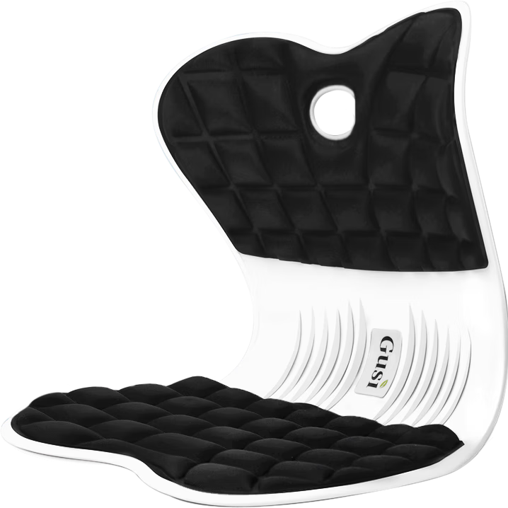 Gusi Ergonomic Lumbar Support Seat Cushion Integrated Backrest Student Office Chair Cushion Waist Support for Long Sitting