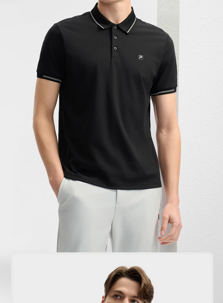 FILA Official Navigator Polo Shirt 2026 Summer Men's Cool Short Sleeve Sports T-Shirt Business Casual Top 12