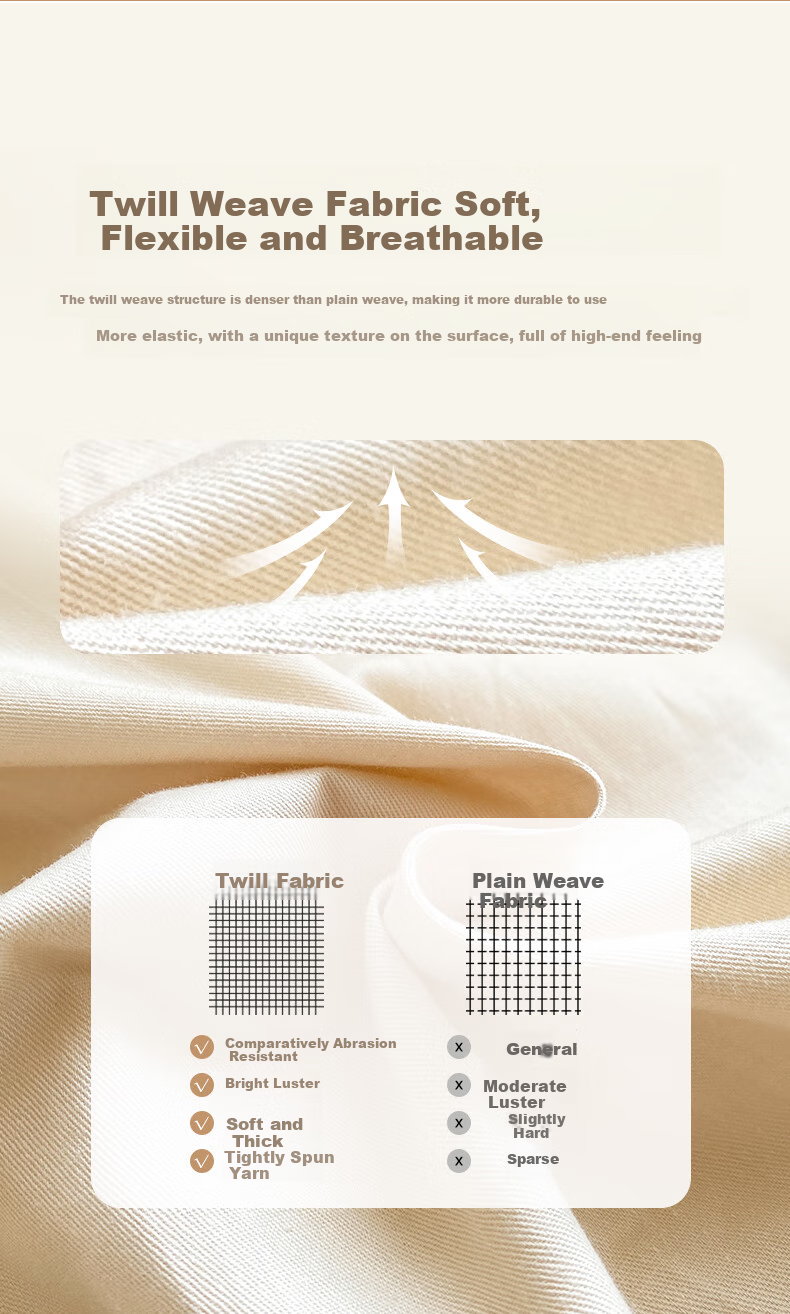CROWN Four-Piece Set, Pure Cotton, for 1.5m X 2m Bed, Includes Bed Sheet, Duvet Cover, Pillowcases, Suitable for All Seasons, Can Be Used without Sleeping Bag, High-End Luxury Feel, Pure Cotton Quilt Cover, 200x230cm 5