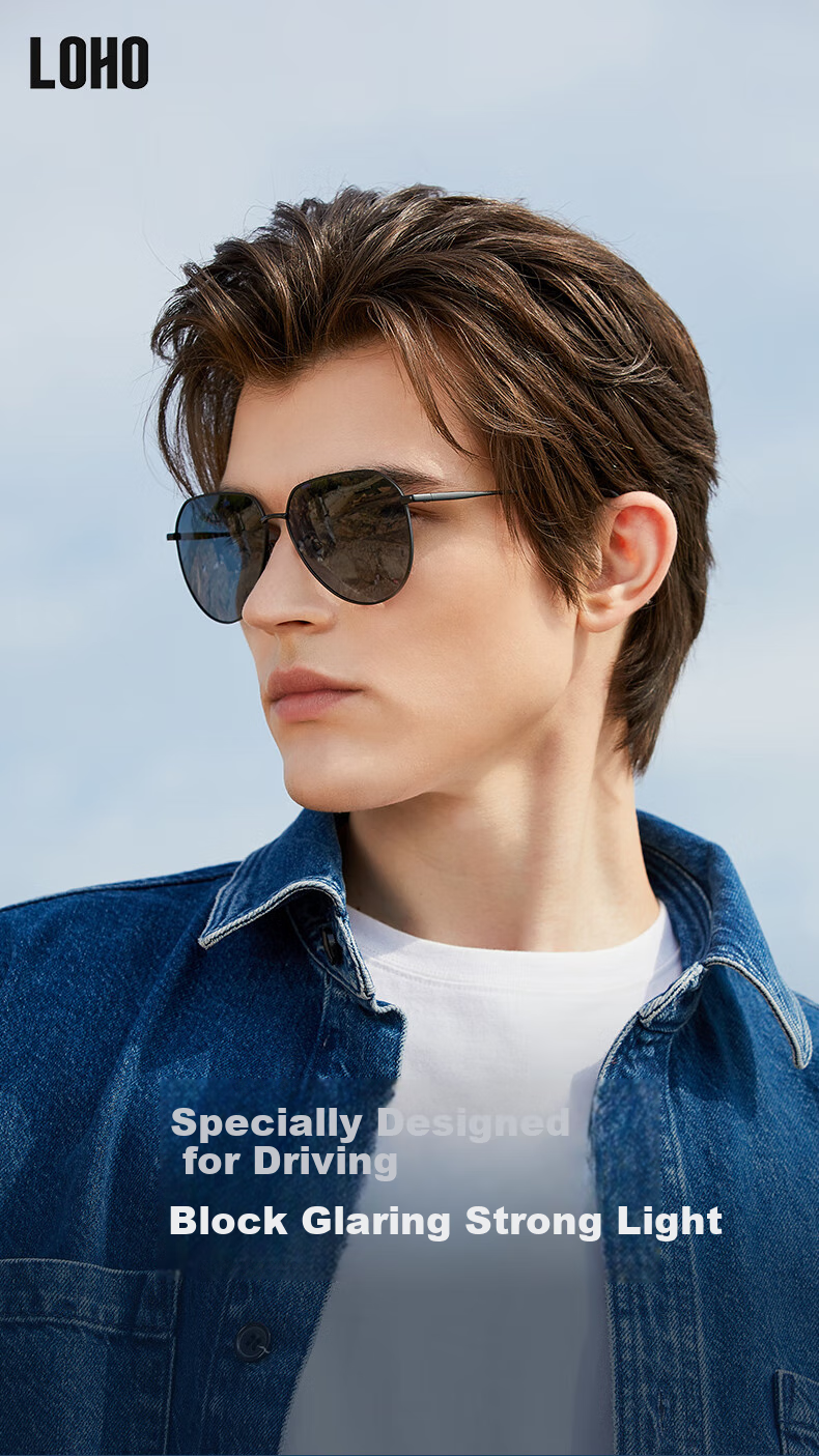 LOHO Classic Aviator Sunglasses, Polarized Sunglasses for Fishing And Driving, Specialized Polarized UV Protection, Gift for Me 2