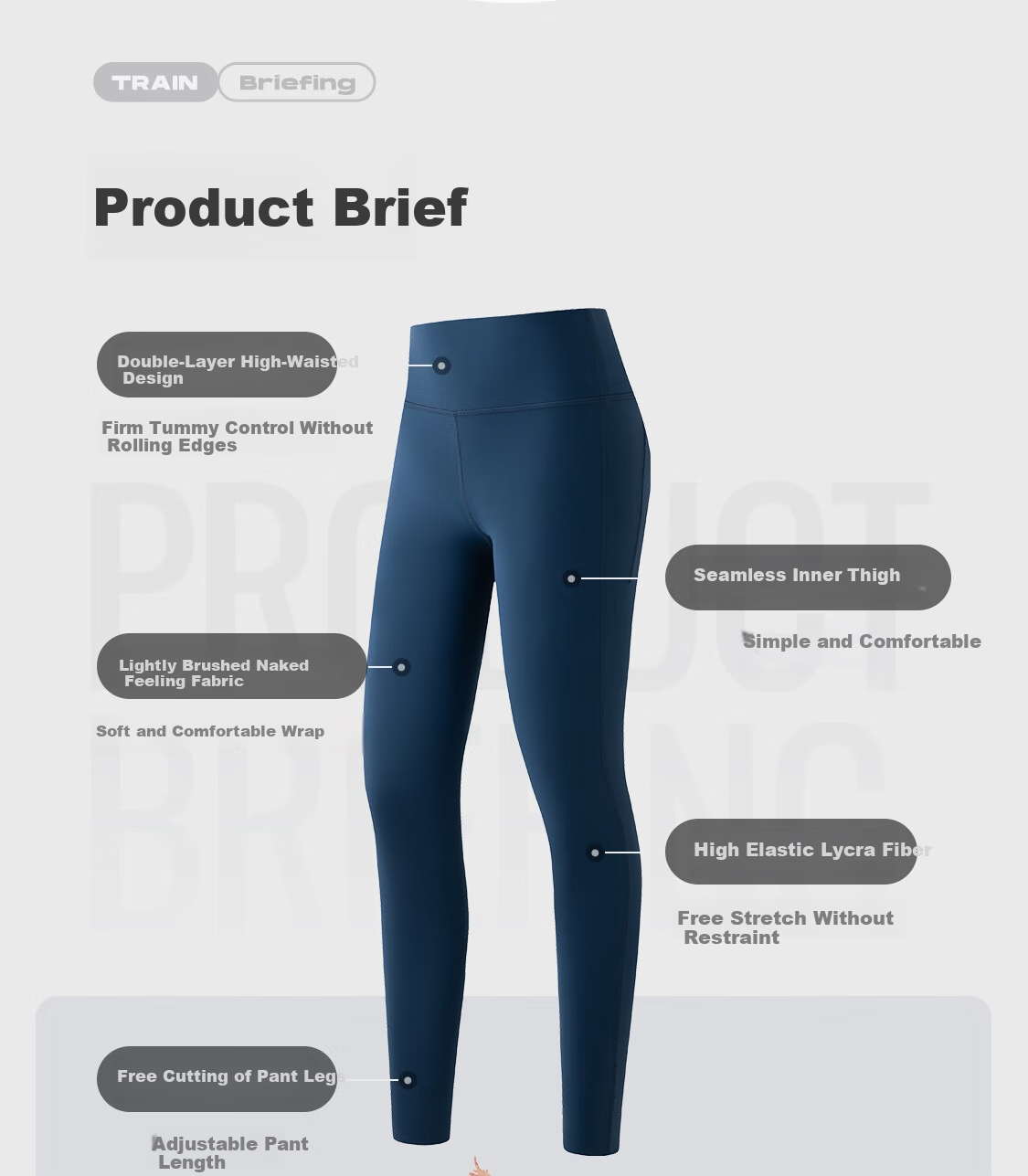 Keep Yoga Pants for Women, High-Waisted Butt-Lifting Leggings, Pilates Dance Fitness Pants, Workout Tights for Outdoor Wear, Distant Mountain Gray, Size M 3