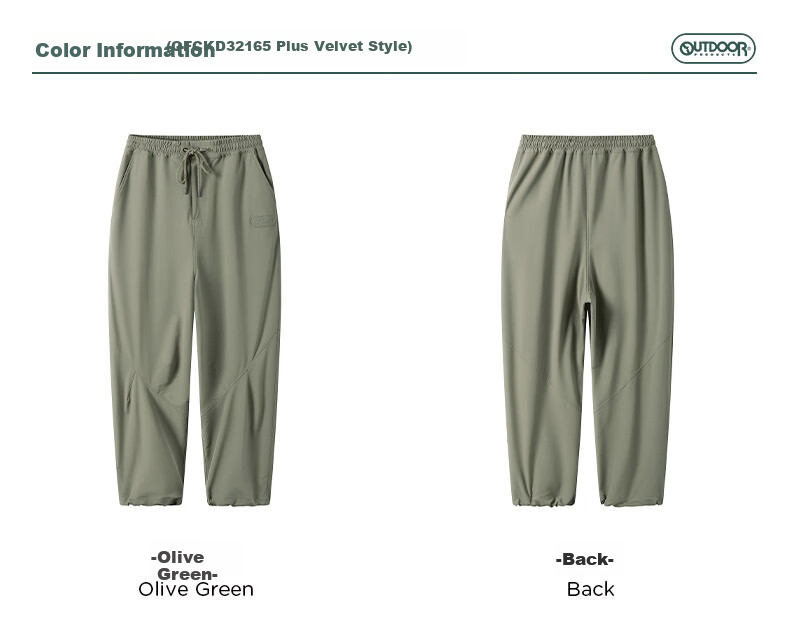 OUTDOOR PRODUCTS [Huang Yimei's Style] Outdoor Hiking Lantern Pants for Women, Fashionable And Versatile OFCKC32084 Olive Gree 8