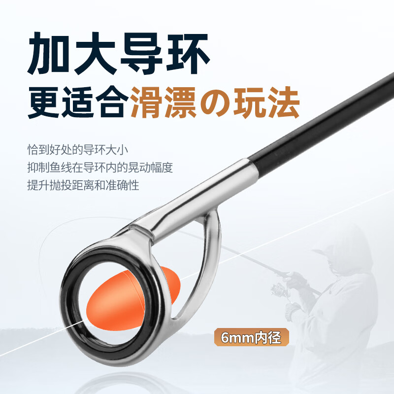 GW 3.3m No. 4 Haoshui Rock Fishing Rod Set, Sliding Float Rock Fishing Rod, Large Guide Rings, Road Sliding Rod, Hand And Sea Dual-Use Rock Rod Fishing Pole