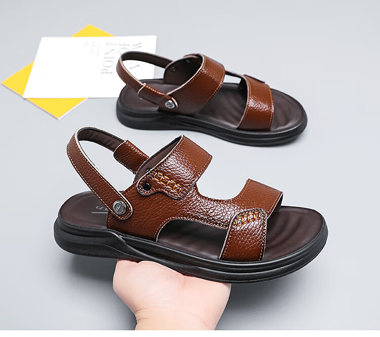 Warrior Men's Two-Way Wear Sports Sandals, Durable Beach Shoes WSL(WZ)-1352 Black 44 1