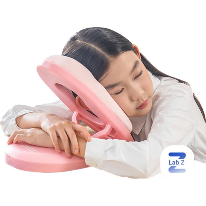JD Original Foldable Portable Elementary School Student Nap Pillow, Reclining Aid, Children's Nap Pillow, Little Sleep Treasure, Pink