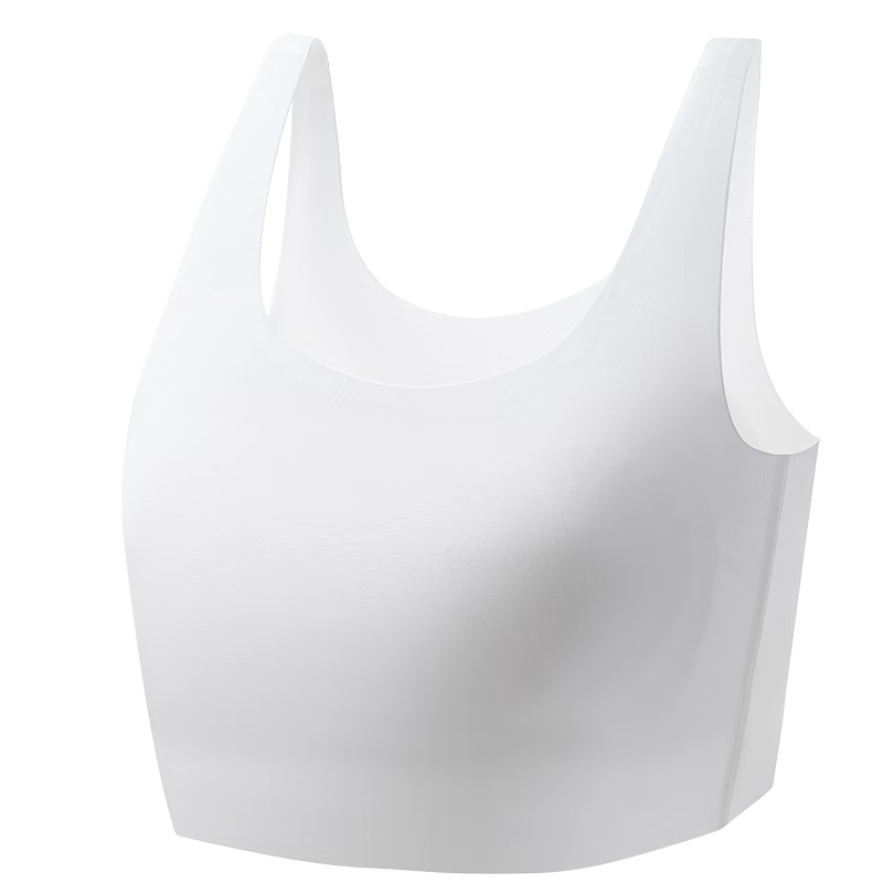 Aimer Girls Developmental Underwear Little Milk Skin Series Long Vest Girls Puberty Bra Stage 1 - White 170